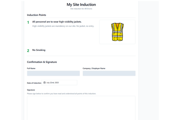complete site induction