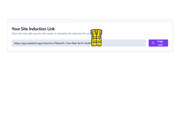 share a site induction link